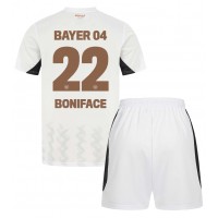 Bayer Leverkusen Victor Boniface #22 Vieras Peliasu Lasten 2024-25 Lyhythihainen (+ Lyhyet housut)